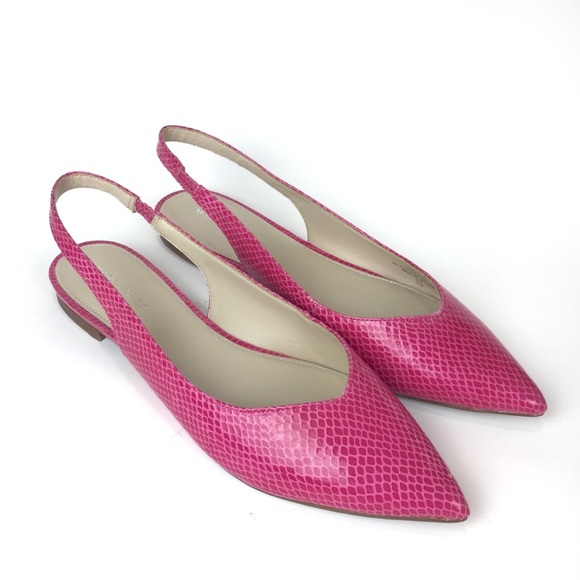 hot pink slingback shoes